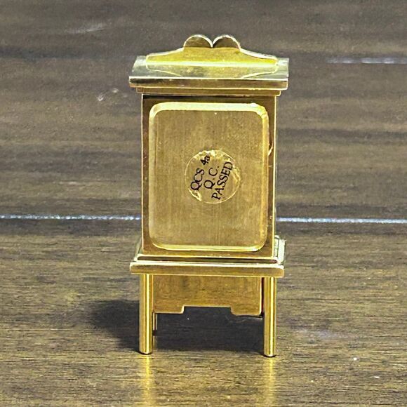 Miniature Desk Shelf Clock Cabinet Hutch 1.25"W X 2.75"T - Picture 5 of 6